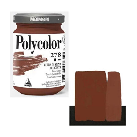 Maimeri Polycolor Akrilik Boya 140ml Burnt Sienna 278