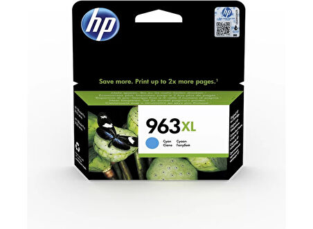 HP 3JA27AE (963XL) YUKSEK KAPASITE CYAN MUREKKEP KARTUS