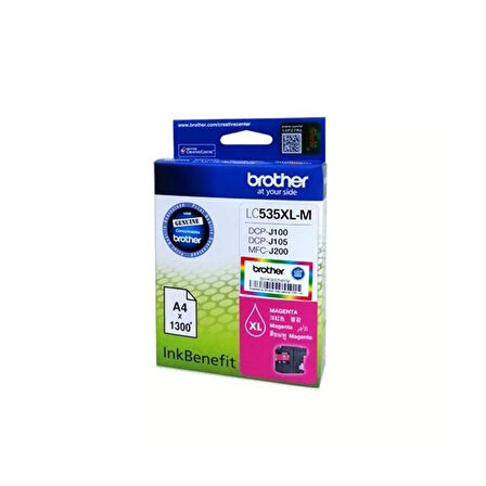 BROTHER LC535XLM DCP-J105 & MFC-J200 KIRMIZI KARTUS 1300 SAYFA
