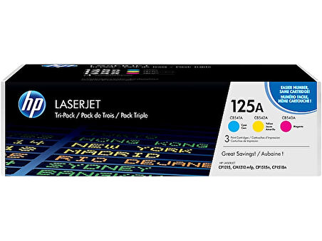 HP CF373AM (125A) CAMGOBEGI/SARI/MACENTA 3 LU PAKET TONER 1.400 SAYFA