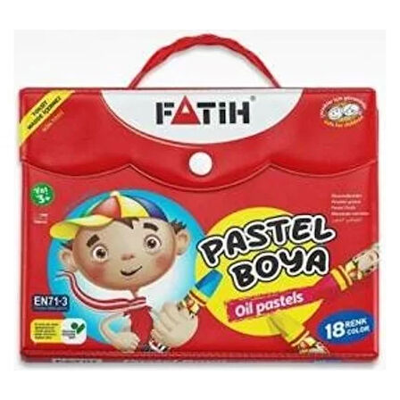 Fatih Pastel Boya 18 Renk Çantalı