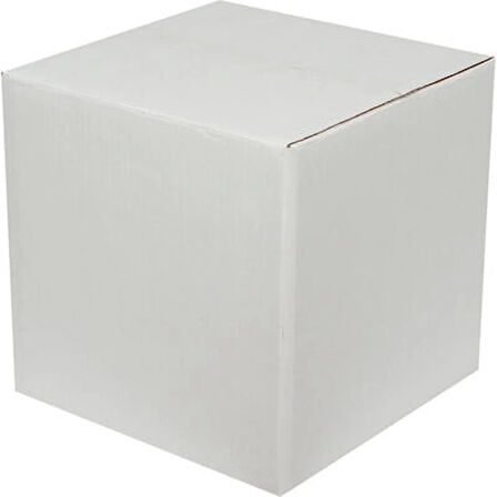 30x30x30cm Çift Oluklu Beyaz Koli