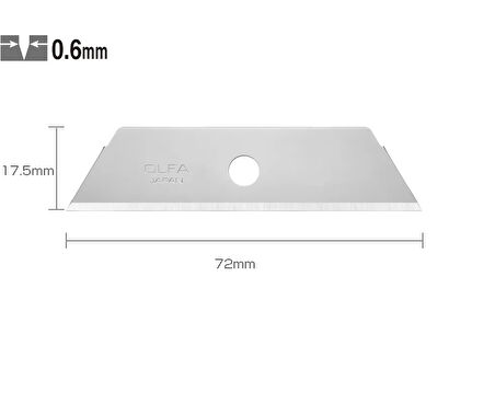 OLFA SKB-2/5B Maket Bıçağı Yedeği (5 li)