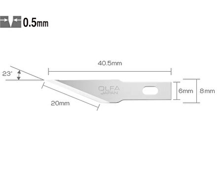 OLFA KB4-S/5 Maket Bıçağı Yedeği (5 li)