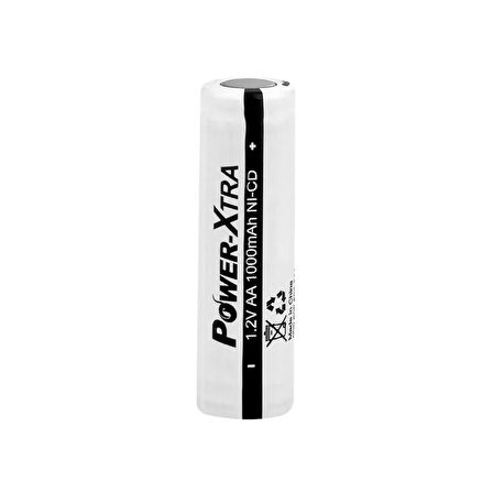 Power-Xtra 1.2V 1000 Mah - AA - Ni-Cd Şarjlı Pil - Bulk-Başsız