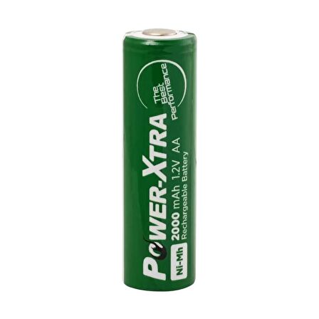 Power-Xtra 1.2V 2000 mAh Ni-MH AA Şarj Edilebilir Kalem (FLAT) Pil