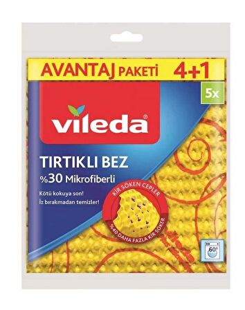 Vileda Sarı Temizlik Bezi (4 lü Avantajlı Paket)