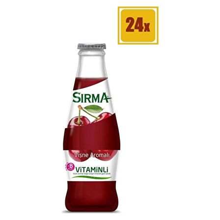 Sırma Vişneli Maden Suyu 200ml (24 lü Koli)