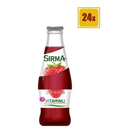 Sırma Çilekli Maden Suyu 200ml (24 lü Koli)