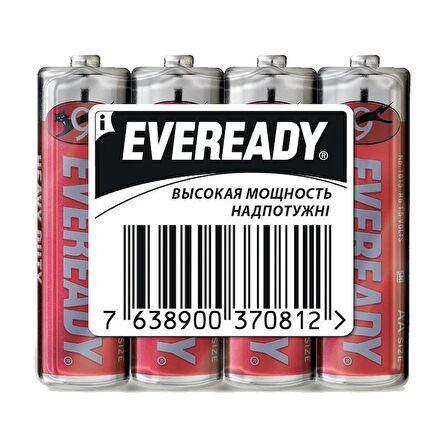 ENERGİZER EVEREADY ÇİNKO AA KALEM PİL 4LÜ (HDAA/R6SHP4)