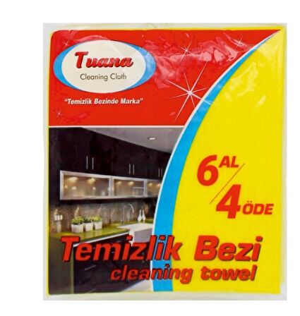 6'lı Temizlik Bezi 40x40 cm ( 1 Paket )