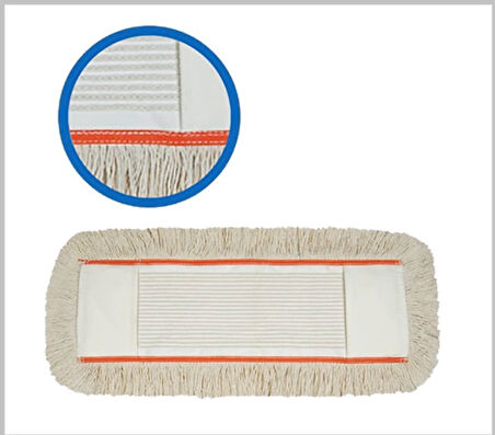 Nemli Mop Bezi Zincir Dikiş 50 cm ( 1 Adet )