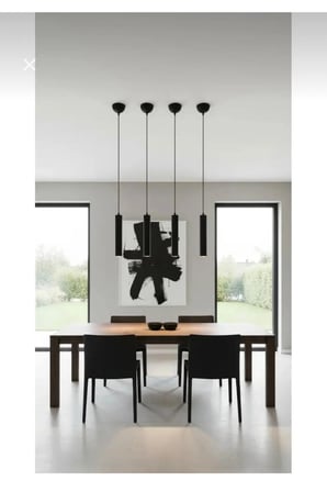 DEKORATİF METAL SARKIT 23 CM TEXTURE SİYAH-BEYAZ YATAK BAŞI AYNA YANI GÜNIŞIĞI AMPULLÜ