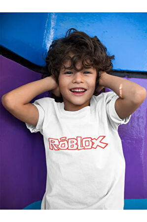 Roblox Baskılı Unisex Oyun Çocuk Tişört (1-12 YAŞ)