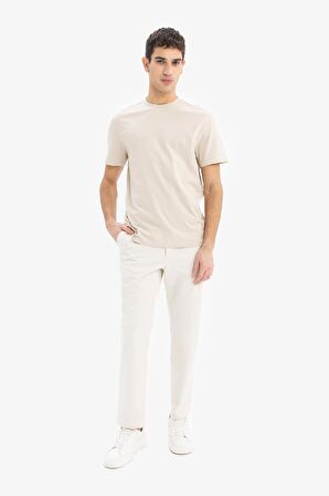 DeFacto New Regular Fit Bisiklet Yaka Basic Düz %100 Pamuk Kısa Kollu Tişört V7699AZ25SPBG735