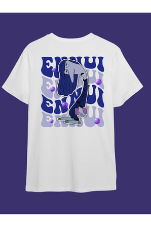 Ters Yüz Karakterler Ön Arka Baskı  Unisex T-shirt