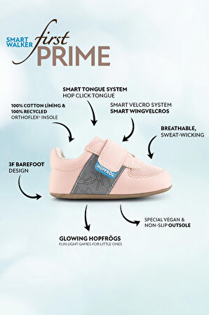 Smart Walker First Prime Havalı Pembe Barefoot İlk Adım Bebek Ayakkabı