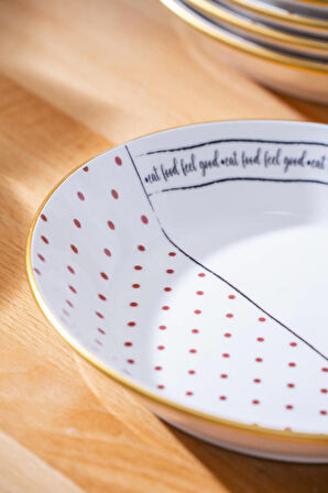 Feel Good 6 lı Yemek Tabağı - 20 cm