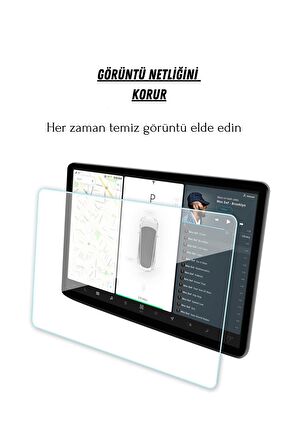 Tesla Model 3 ve Model Y 15 inç Navigasyon Multimedya Uyumlu  Nano Ekran Koruyucu