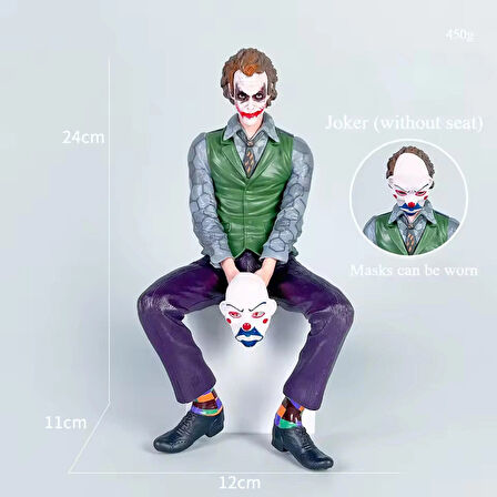 Oturan Joker Figürü Dekoratif Aksesuar Araba, Masa, Oda, Ofis Için Hediyelik Süs Oyuncak