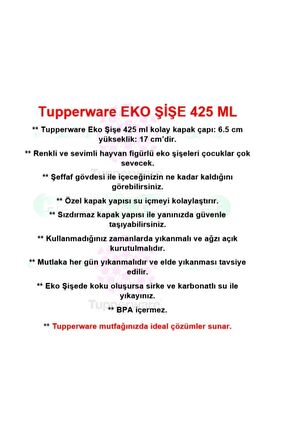 Tupperware Eko Şişe 425 ml Mor Su Şişesi