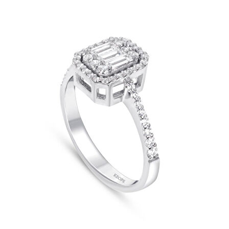 0.40 Karat Baget Pırlanta Yüzük