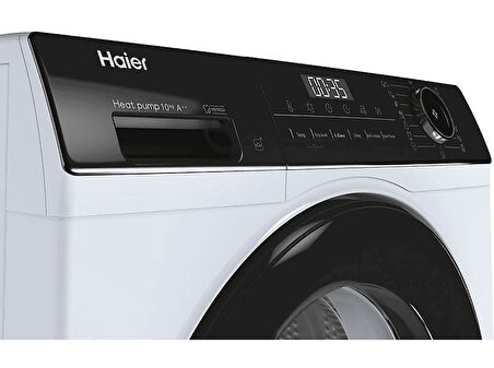 HAIER HD100-A2939E-TR 10 kg Wi-Fi + Bluetooth Bağlantılı Isı Pompalı Kurutma Makinesi Beyaz