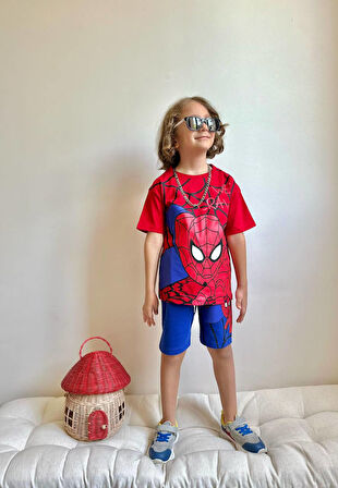 Erkek Çocuk Basklı Şortlu Takım 3-10 Yaş