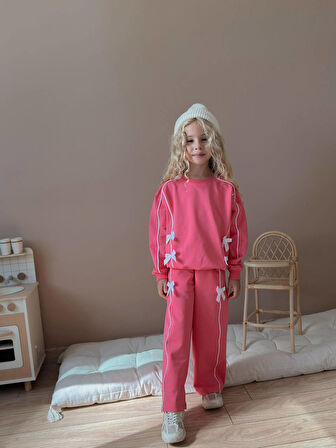 Kız Çocuk Arabiyeli Kurde Detaylı Kışlık Takım