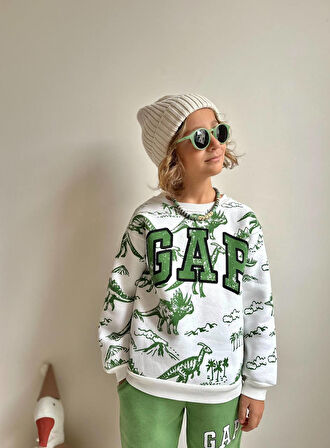 Erkek Çocuk Karakter Baskılı Sweatshirt Kışlık Takım