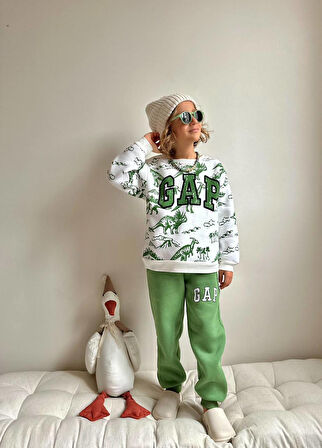 Erkek Çocuk Karakter Baskılı Sweatshirt Kışlık Takım