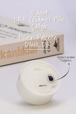 24 Adet Led Mum Tealight Mini Dumansız Pilli Alevli Dekoratif Yapay Mum Işıldak Beyaz 1036-2