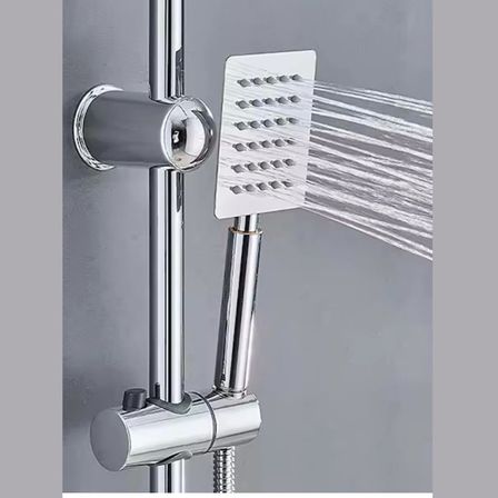 304 Paslanmaz Çelik Tepe Duş Seti, Yağmurlama Başlıklı, Altın/Siyah/Krom Renk Seçenekli (Krom 304 Titan)