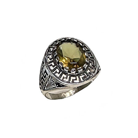 Zultanit ve Zirkon Taşlı Gümüş Yüzük 240055804G12Y