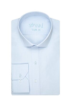 Süvari Classics Slim Fit Dar Kalip  Cepsiz Gömlek 