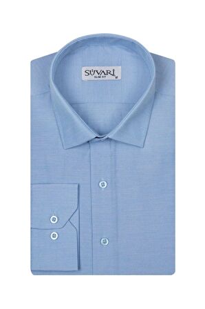 Süvari Classics Slim Fit Dar Kalip  Cepsiz Gömlek 