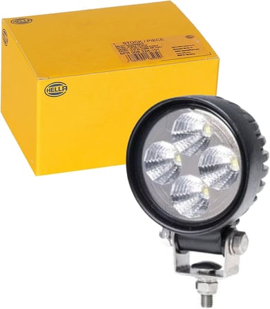 Led-Çalışma Farı R600-12/24V - Yuvarlak - 500Lm - Vidalanmış/Montaj - Hareketli Montaj Barı - Yakın Alan Aydınlatması - Kablo Uzunluğu: 2000Mm - Soket Modeli: Açık Kablo Uçları Led Work Lamp