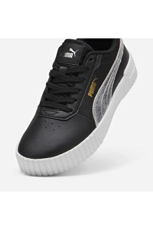 Puma Kadın Siyah-Gümüş Carina 2.0 Metallic Shine Sneaker Ayakkabı VO39509602