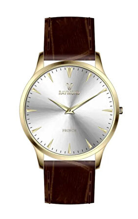 RAYMOND ERKEK KOL SAATİ RYM-631494-GOLD-KAHVE-BEYAZ