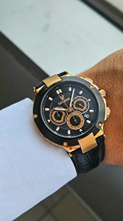 RAYMOND ERKEK KOL SAATİ RYM-83003-ROSE-SİYAH