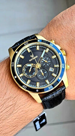 RAYMOND ERKEK KOL SAATİ RYM-1150-GOLD-SİYAH