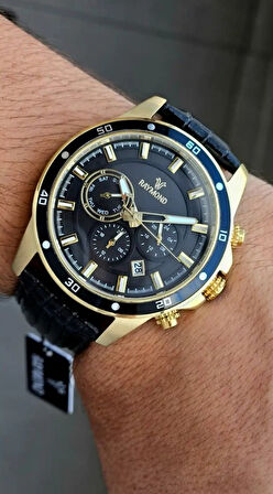 RAYMOND ERKEK KOL SAATİ RYM-1150-GOLD-SİYAH
