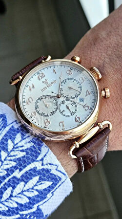RAYMOND ERKEK KOL SAATİ RYM-83011-ROSE-BRW-W