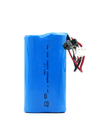7.4V 1500mAh Siyah Soketli ve Balans Soketli Helikopter Pili