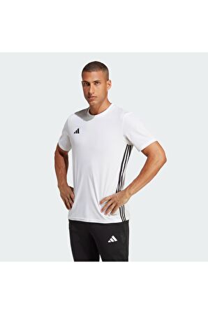 Adidas Beyaz Erkek Tabela Bisiklet Yaka Tişört VOH44526BEYAZ