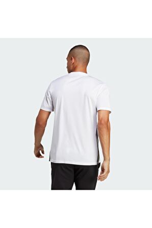 Adidas Beyaz Erkek Tabela Bisiklet Yaka Tişört VOH44526BEYAZ