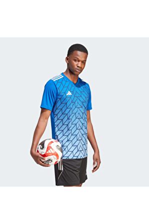 Adidas Mavi Erkek Icon23 V Yaka Tişört VOHR2632MAVİ