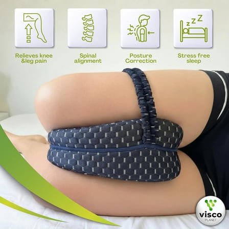 Visco Yastık Ortopedik Bacak Arası Yastığı Destekli Ortopedik Visco Yastık