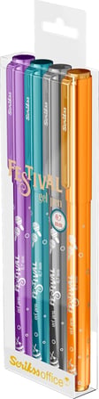 Festival Jel Kalem 0.7 mm Vivid Renkler 4'Lü Blıster - 2