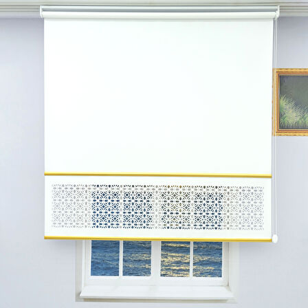 Lazer Stor Perde - Renkli Çıta Detaylı